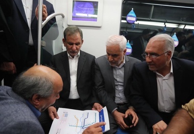 افتتاح مترو اصفهان با حضور جهانگیری