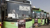 ۲۰ دستگاه اتوبوس از بندرعباس به مرزچذابه اعزام شد