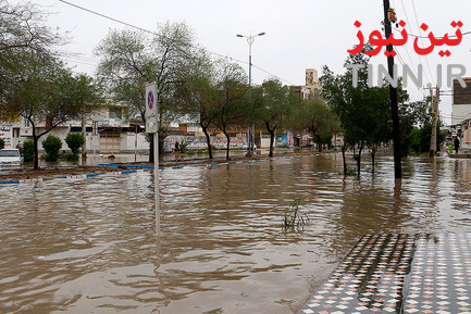 آبگرفتگی معابر در آبادان