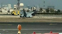سقوط جنگنده آمریکایی در فرودگاه بین‌المللی بحرین