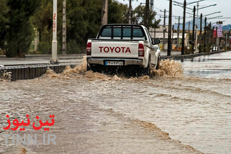 آب گرفتگی معابر در زاهدان