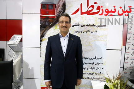 بازدید سعید رسولی از غرفه تین نیوز در نمایشگاه ریلی
