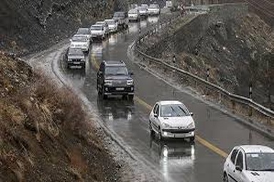 بارش برف و باران در جادههای شمالی