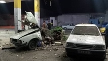 انفجار خودرو حین سوخت‌گیری در اهواز