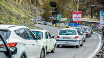 سنگینی تردد در محور هراز و آزادراه قزوین-کرج
