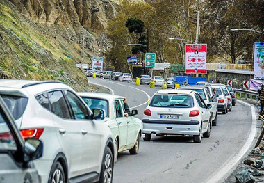 سنگینی تردد در محور هراز و آزادراه قزوین-کرج