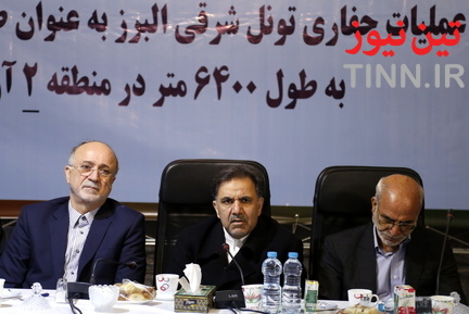 مراسم اتمام عملیات حفاری تونل شرقی البرز