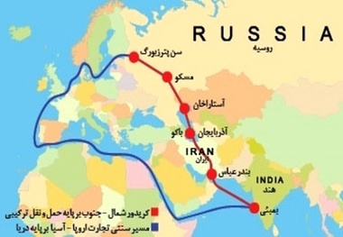 کریدور شمال-جنوب می‌ تواند جایگزین امنی برای کانال سوئز شود