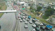 ترافیک نیمه‌سنگین در آزادراه کرج-تهران