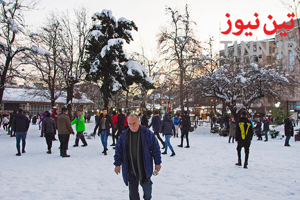 بارش سنگین برف در گیلان
