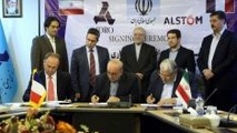 امضاء توافقنامه های ریلی بین ایران و فرانسه 