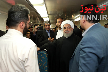 سفر مترویی دکتر روحانی به هشتگرد