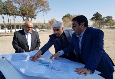 بازدید معاون برنامه‌ریزی و نظارت شرکت فرودگاه ها از پروژه محوطه‌سازی فرودگاه مشهد

