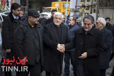 تشییع پیکر دو تن از شهدای سانحه هوایی در تهران