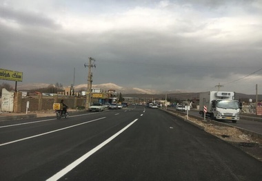جاده صدرا به شیراز ایمن‌ سازی شد 