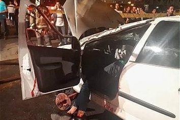 مرگ راننده پژو 206 در بزرگراه یادگار امام