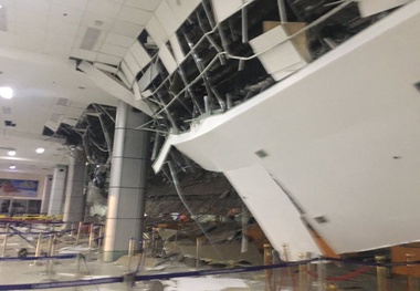 Following an earthquake Clark Airport is temporarily closed