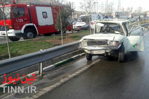 تصادف زنجیره‌ای در خاوران