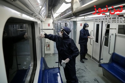 ضدعفونی و شست‌وشوی واگن‌های مترو در تهران