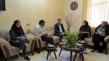 حضور رئیس پلیس راهنمایی و رانندگی گلستان در مجتمع رسانه ای نغمه استرآباد 