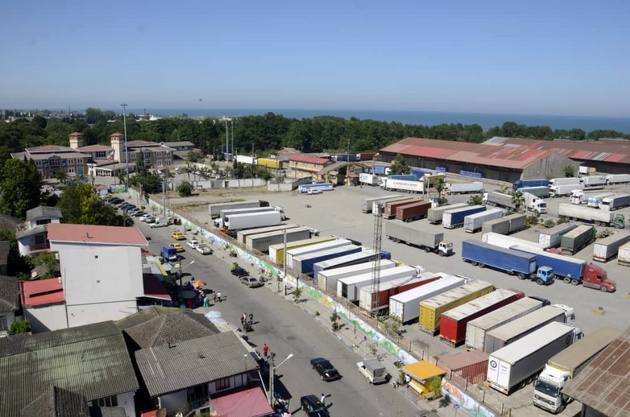 افزایش 4 درصدی تناژ حمل کالای بین المللی از پایانه مرزی آستارا در سال گذشته