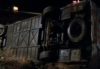Five killed, 38 injured in bus accident in western Iran