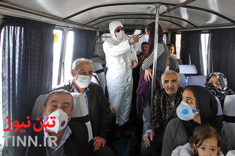 تست حرارت سنجی مسافران ورودی‌ به مازندران