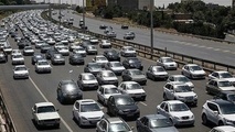 ترافیک سنگین در اکثر معابر و بزرگراه‌های شهر تهران