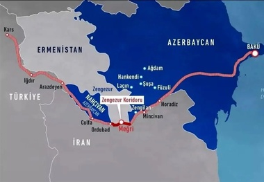 کریدور زنگزور؛ پازل تکمیل کریدور غیر ایرانی و حذف موقعیت های جغرافیایی کشور در کریدور های بین المللی