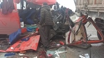 ۲ کشته بر اثر تصادف مینی بوس حامل دانش آموزان در کرمانشاه 
