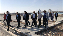 بازدید معاون مهندسی و توسعه امور زیربنایی سازمان بنادر و دریانوردی از بندر بوشهر