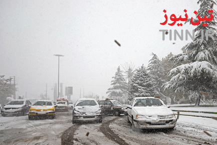 برف و ترافیک تهران