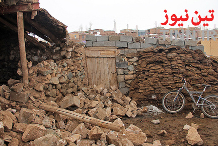 خسارت‌های زلزله در قطور - آذربایجان غربی