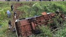 واژگونی اتوبوس گردشگری در غرب مکزیک با ۱۱ کشته و ده‌ها زخمی