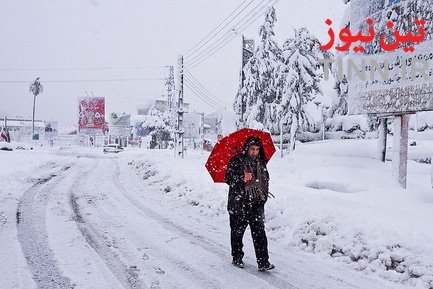 بارش سنگین برف در گیلان
