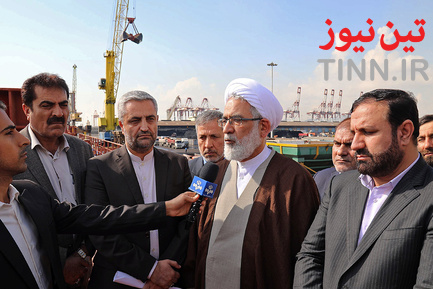 بازدید دادستان کل کشور از بندر شهید رجایی