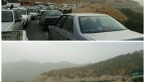 
لغزندگی در برخی محورها/ترافیک در محورهای ایلام-مهران
