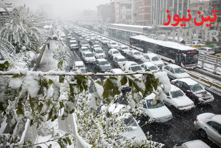 بارش اولین برف پاییزی در تهران