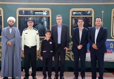 راه‌ اندازی قطار نظم و دوستی در اداره کل راه‌ آهن شمال٢