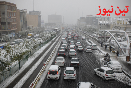 بارش اولین برف پاییزی در تهران
