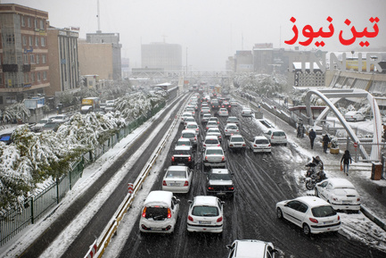 بارش اولین برف پاییزی در تهران