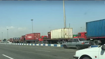 (فیلم) ترافیک اسکله بندر شهید رجایی؛ امروز