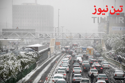 بارش اولین برف پاییزی در تهران