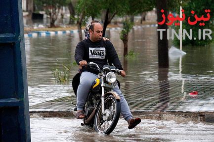 آبگرفتگی معابر در آبادان