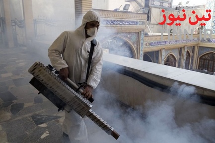 عملیات گندزدایی زدایی و ضدعفونی معابر اصلی و فرعی خیابان ولیعصر‎(عج)