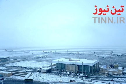 یک روز برفی در شهر فرودگاهی امام خمینی (ره)