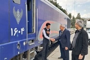 بازدید نوروزی معاون ناوگان راه‌ آهن از ایستگاه شهید رئیسی