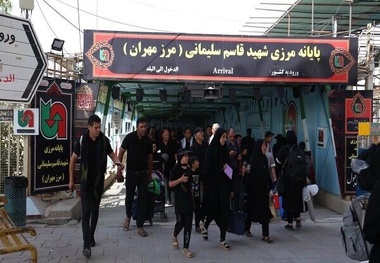  استقبال ۴۵ درصدی زائران از مرز مهران در سفرهای بازگشت