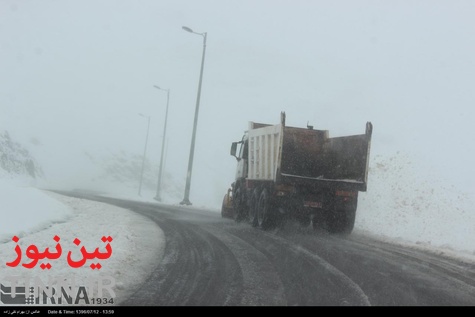 گزارش تصویری/ بارش نخستین برف پاییزی در جاده خلخال - اسالم