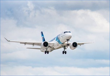 First EgyptAir Airbus A220-300 makes maiden flight